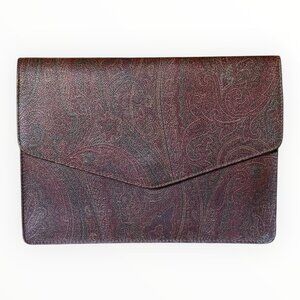 Vintage ETRO Paisley Envelope Clutch